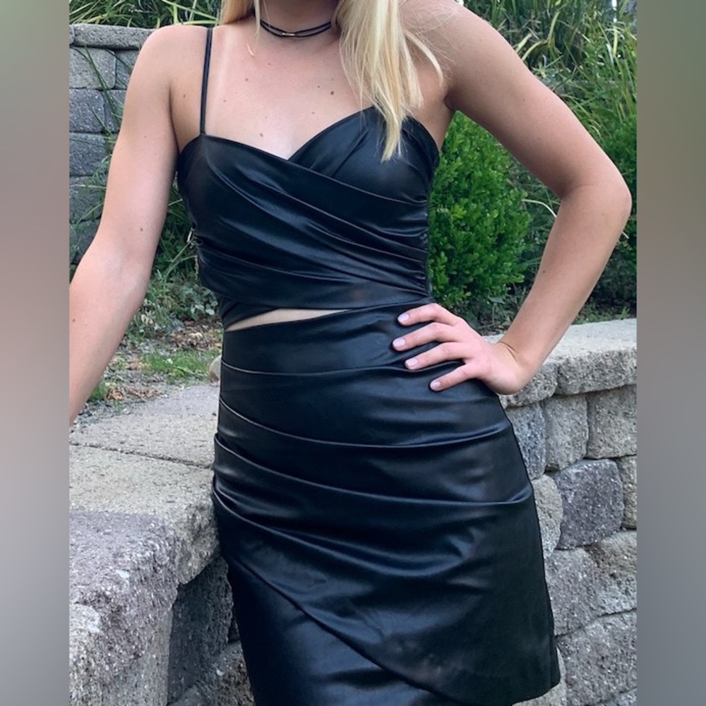 Zara Faux Leather Dress